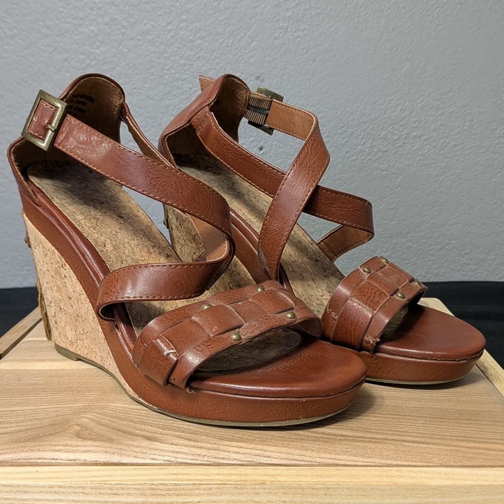 Rosie Tan Wedges